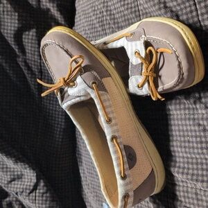 Sperry Women's Brown and Tan Boat Shoes Size 10
